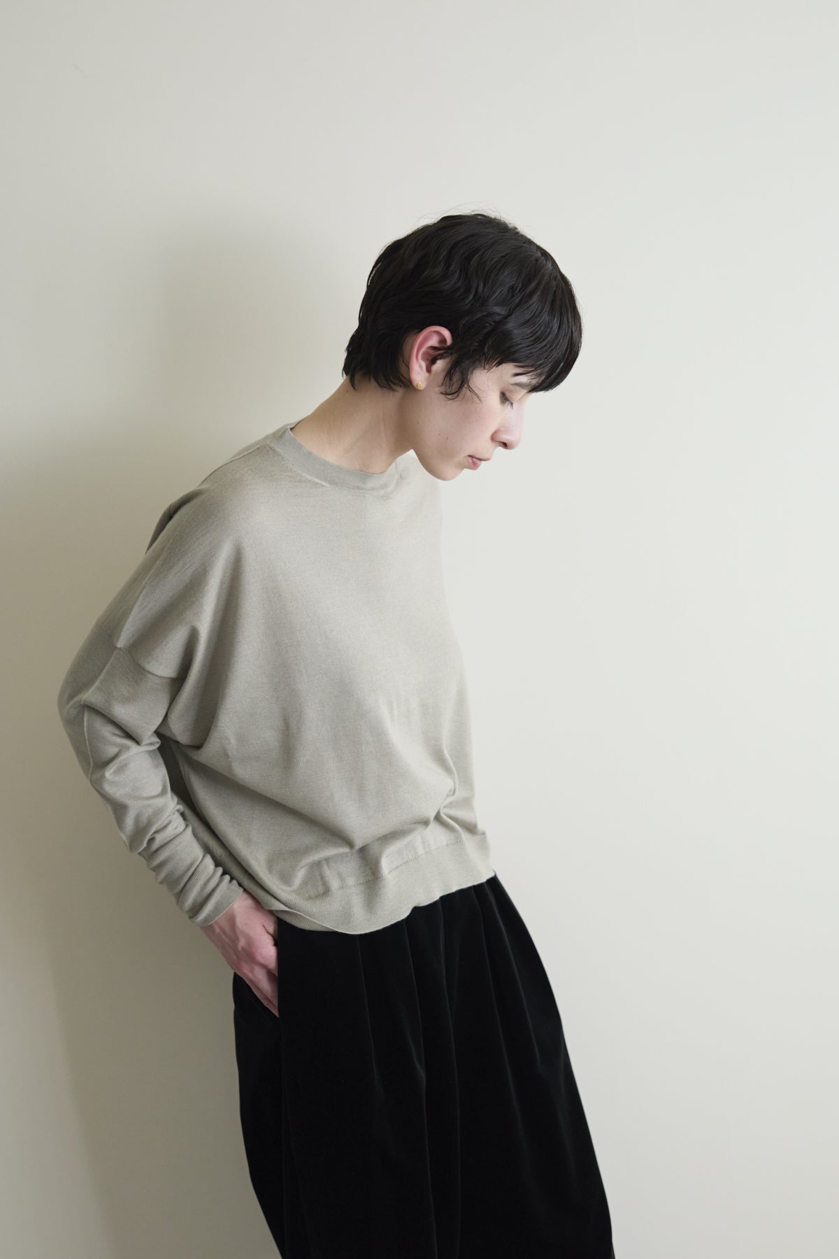 humoresque - sail crewneck knit - sage
