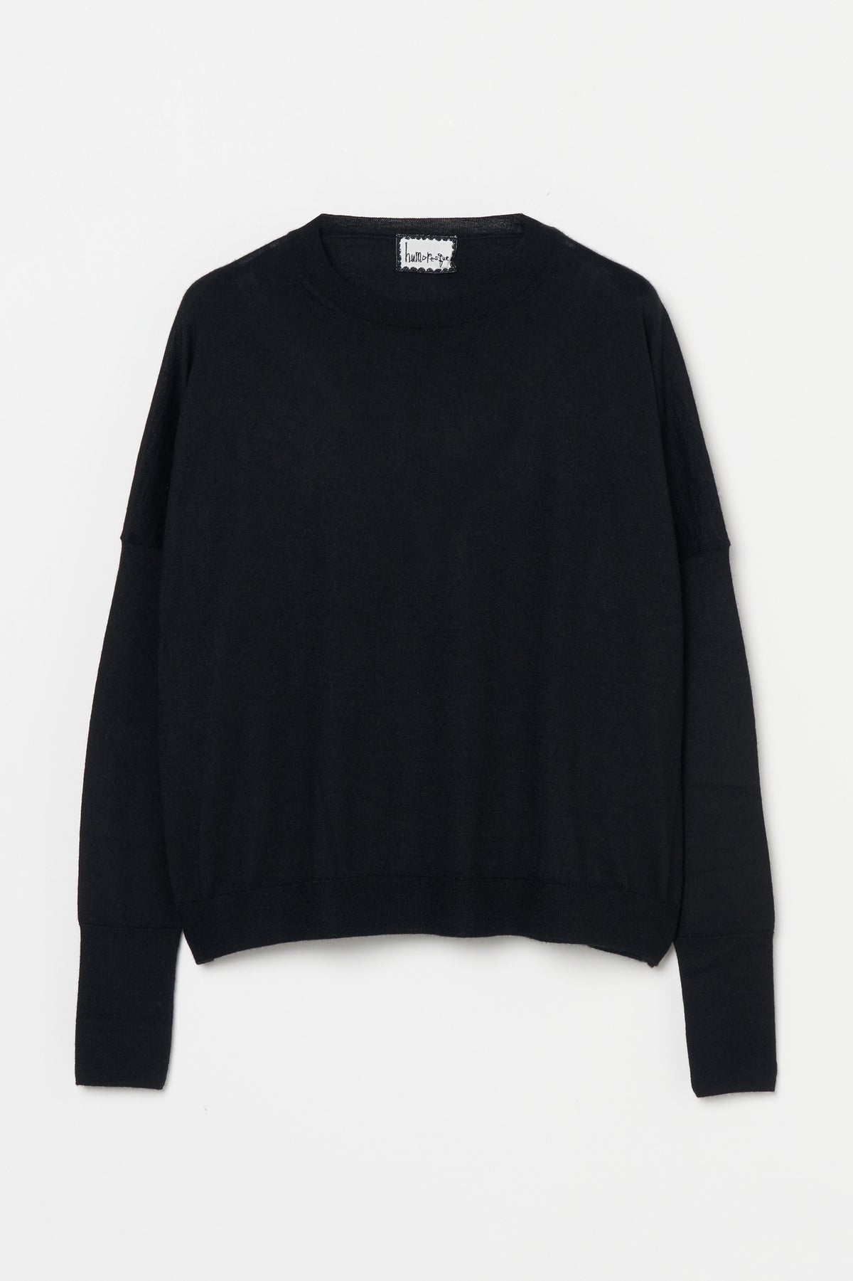 humoresque - sail crewneck knit - black