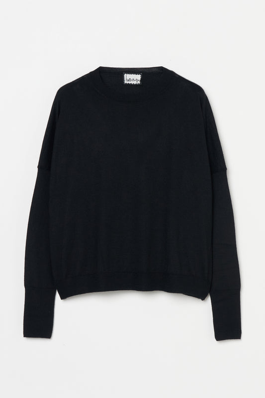 humoresque - sail crewneck knit - black