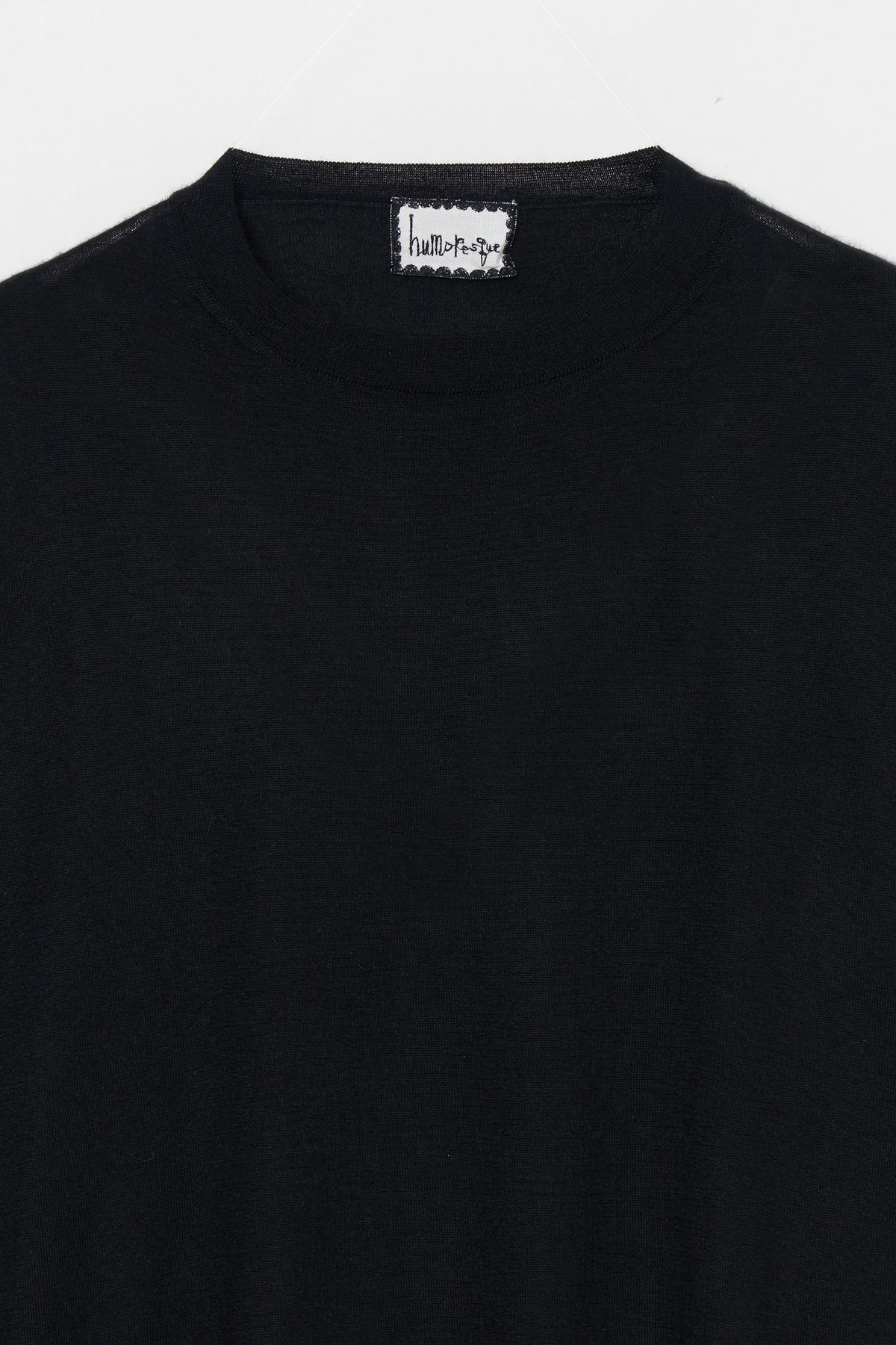 humoresque - sail crewneck knit - black