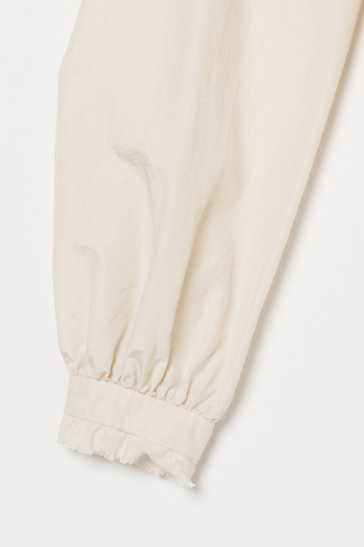 humoresque - frill collar blouse - natural