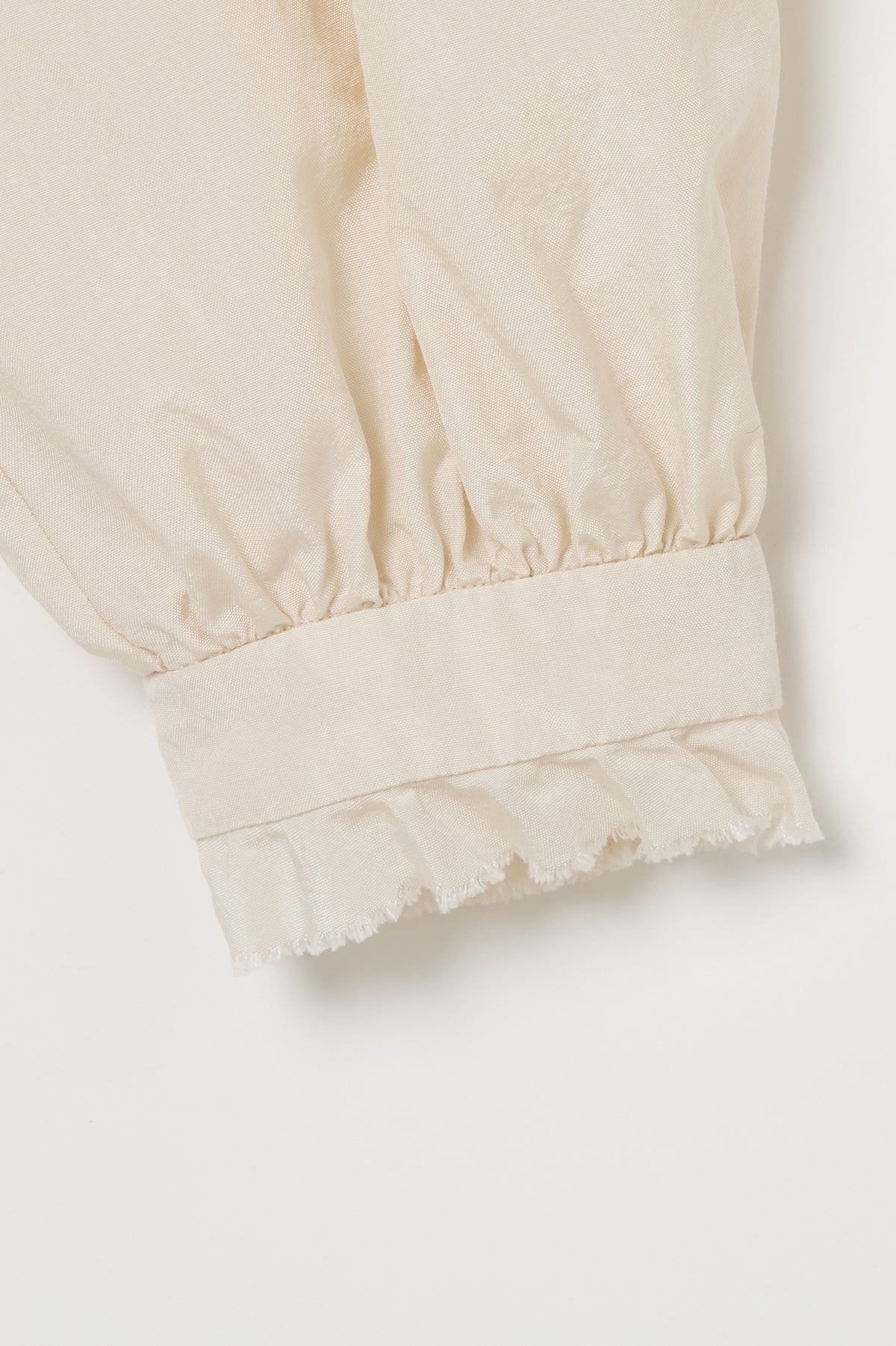 humoresque - frill collar blouse - natural