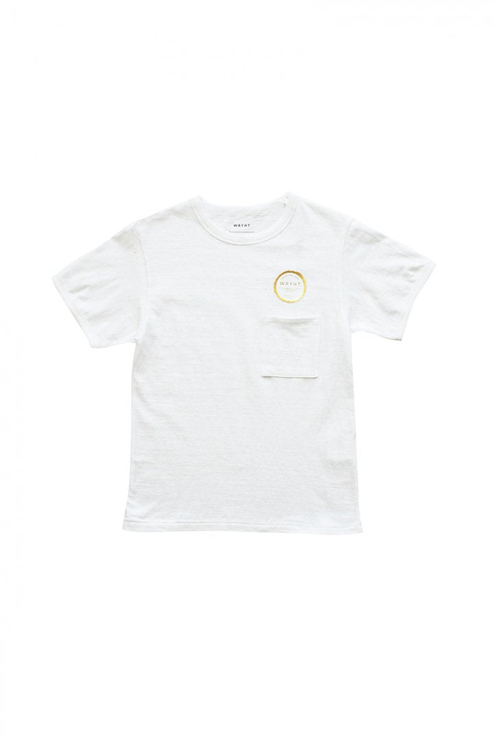 WRYHT- TINY BINDER-NECK TEE - OFF WHITE