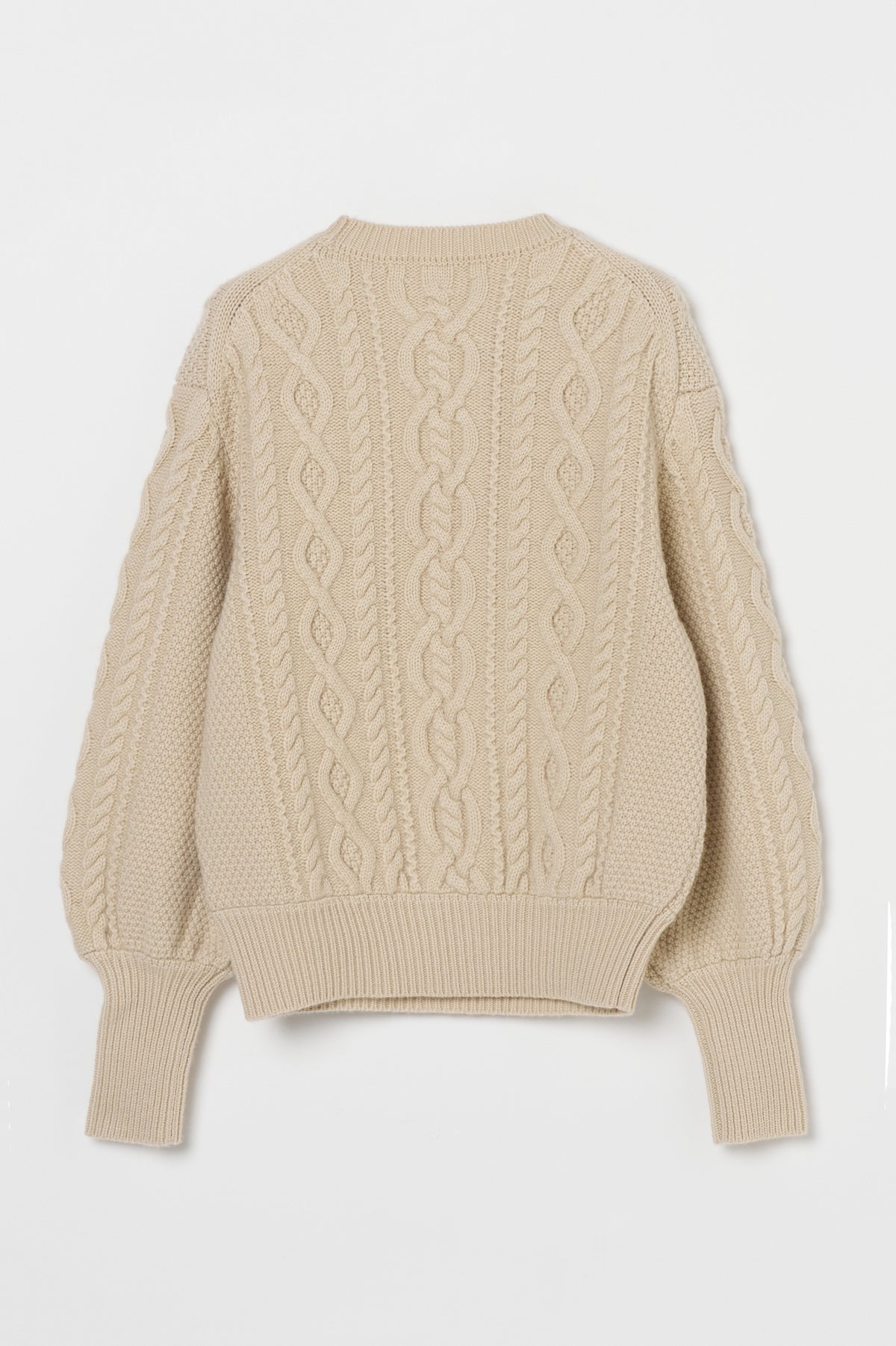 humoresque - cashmere Aran pullover - natural