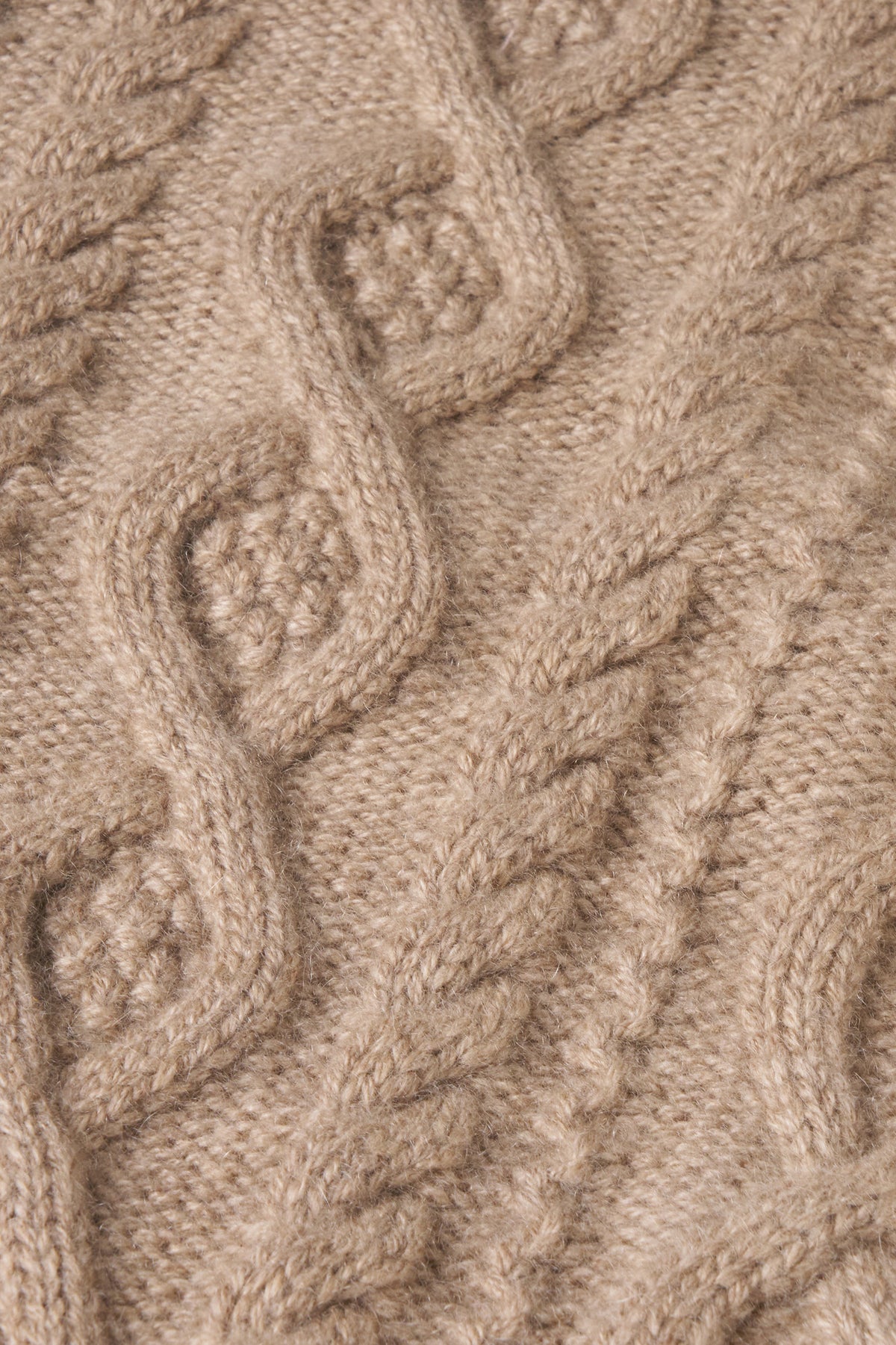 humoresque - cashmere Aran pullover - mocha