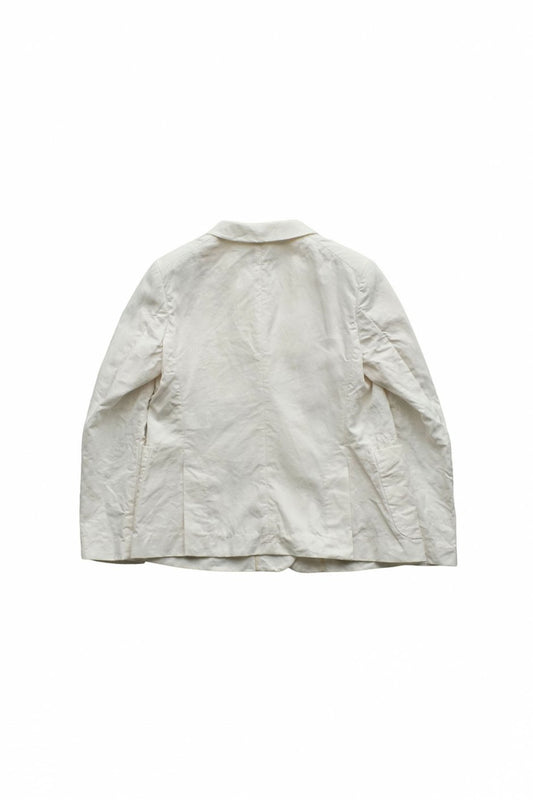 Nigel Cabourn woman - DOUBLE BREAST JACKET LINEN - WHITE