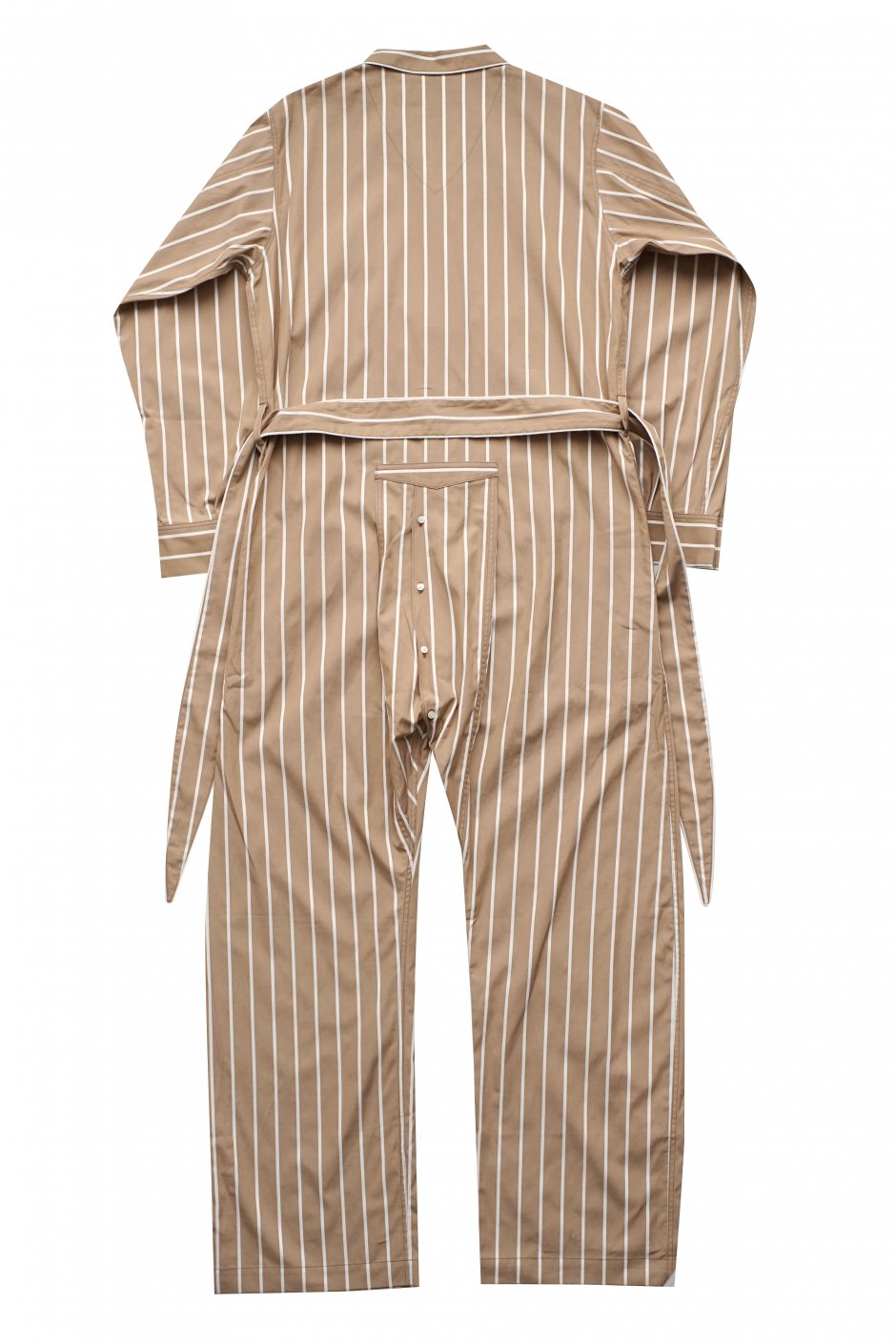 WRYHT - NIGHT SUITS MAXI LENGTH - WHEAT STRIPE