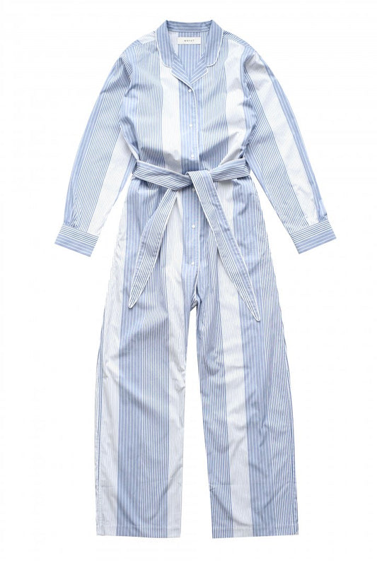 WRYHT - NIGHT SUITS MAXI LENGTH - FRENCH BLUE STRIPE