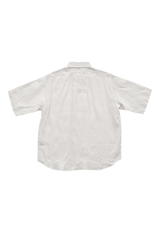 Nigel Cabourn - WIDE SHIRTS S/S LINEN OX - WHITE