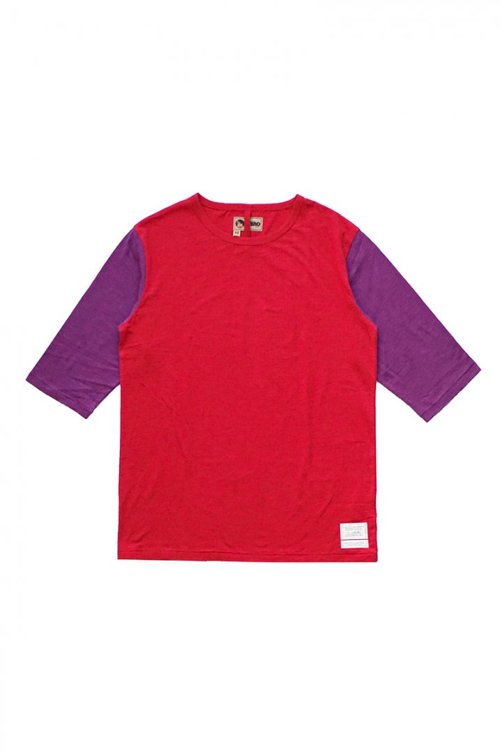 NIGEL CABOURN - LYBRO 1/2 SLEEVE TEE - RED
