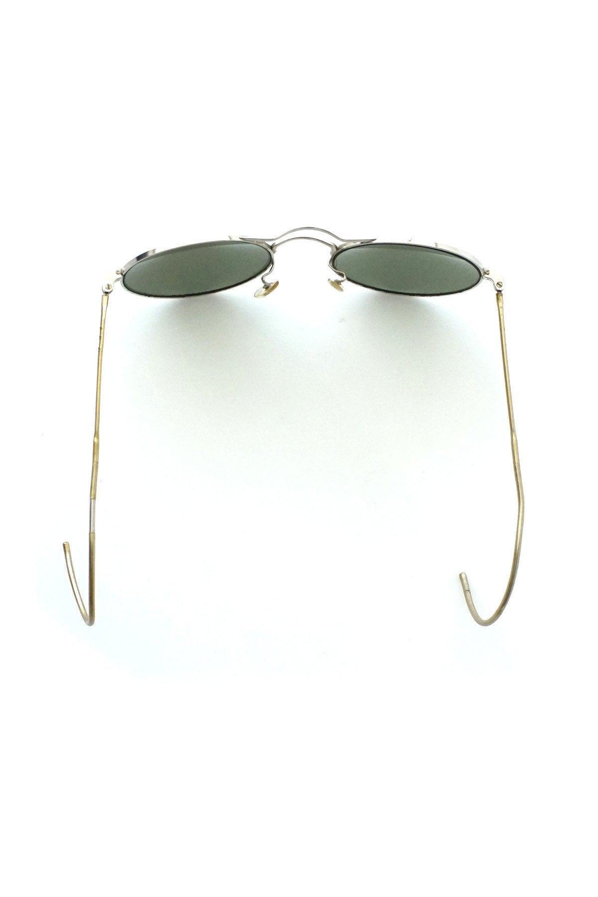 1940s BRITISH AMERICAN OPTICAL WW2 ROYAL AIR FORCE ROUND AVIATOR SUNGLASS  - OPT-331
