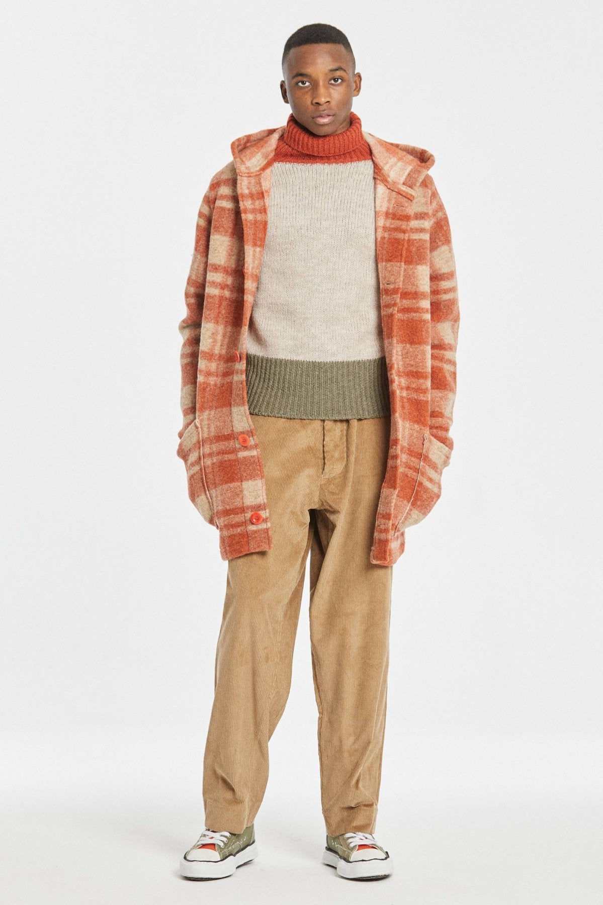 Nigel Cabourn - BLANKET JACKET - DARK ORANGE