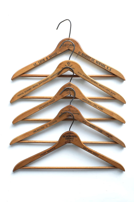 1950s~1970s VINTAGE WOODEN HANGER - 001
