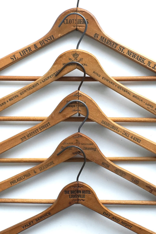 1950s~1970s VINTAGE WOODEN HANGER - 001