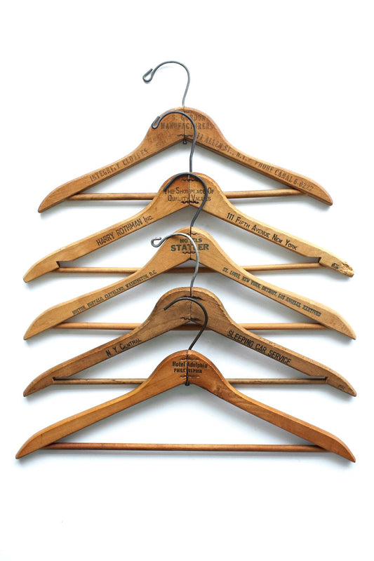 1950s~1970s VINTAGE WOODEN HANGER - 002