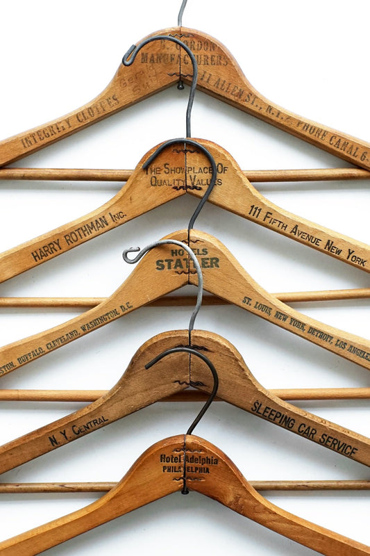 1950s~1970s VINTAGE WOODEN HANGER - 002