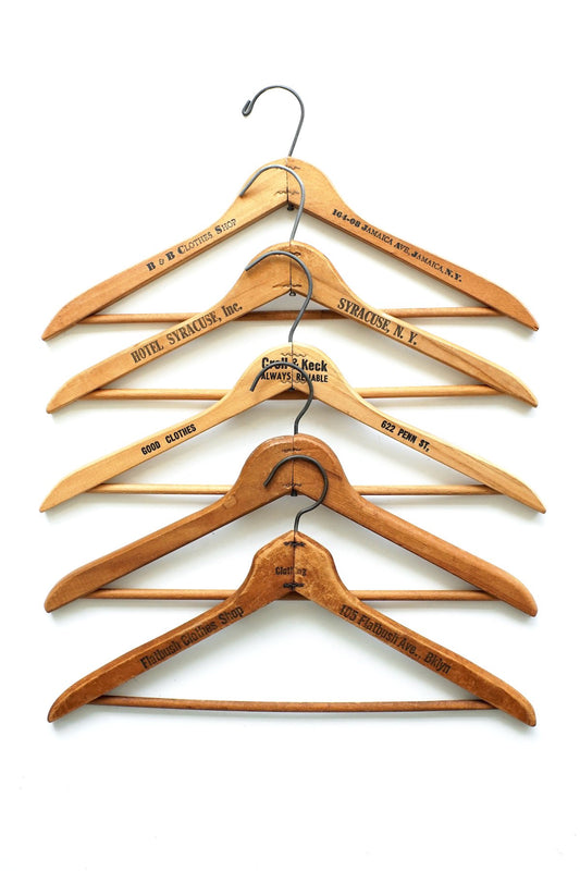 1950s~1970s VINTAGE WOODEN HANGER - 007