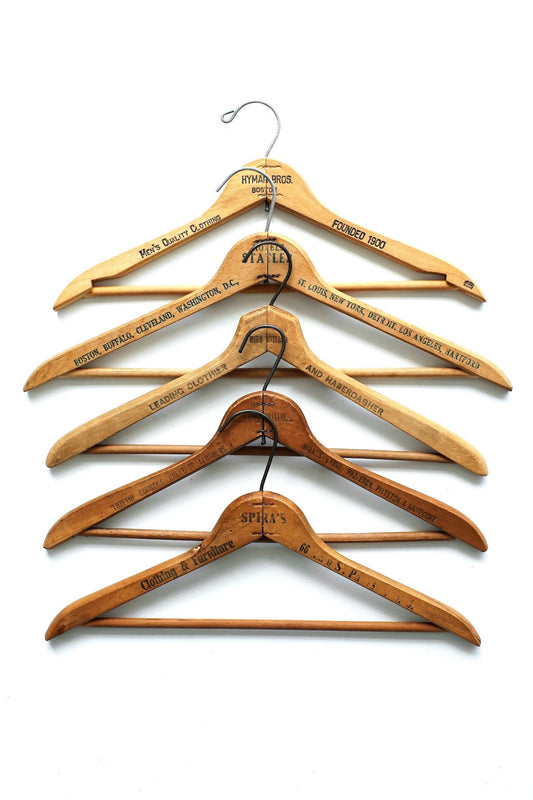 1950s~1970s VINTAGE WOODEN HANGER - 008