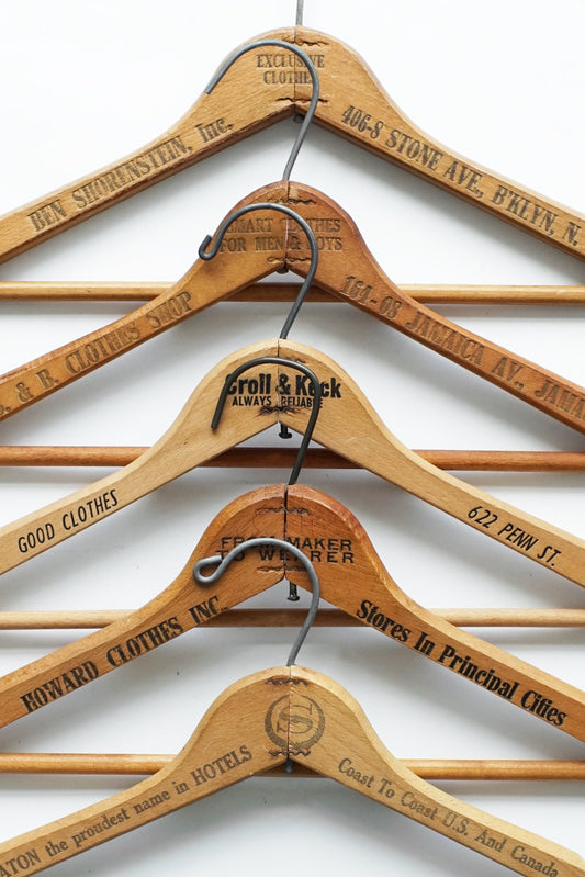 1950s~1970s VINTAGE WOODEN HANGER - 009
