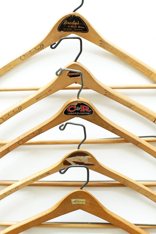 1950s~1970s VINTAGE WOODEN HANGER - 015