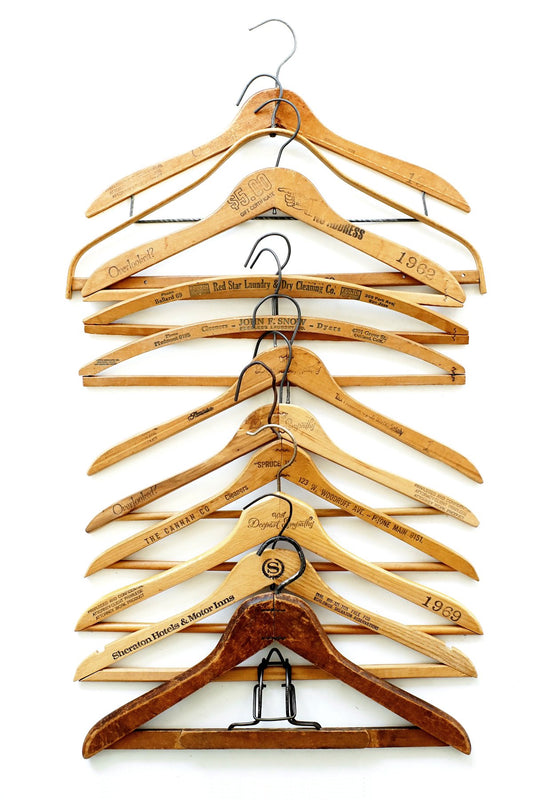1950s~1970s VINTAGE WOODEN HANGER - 023