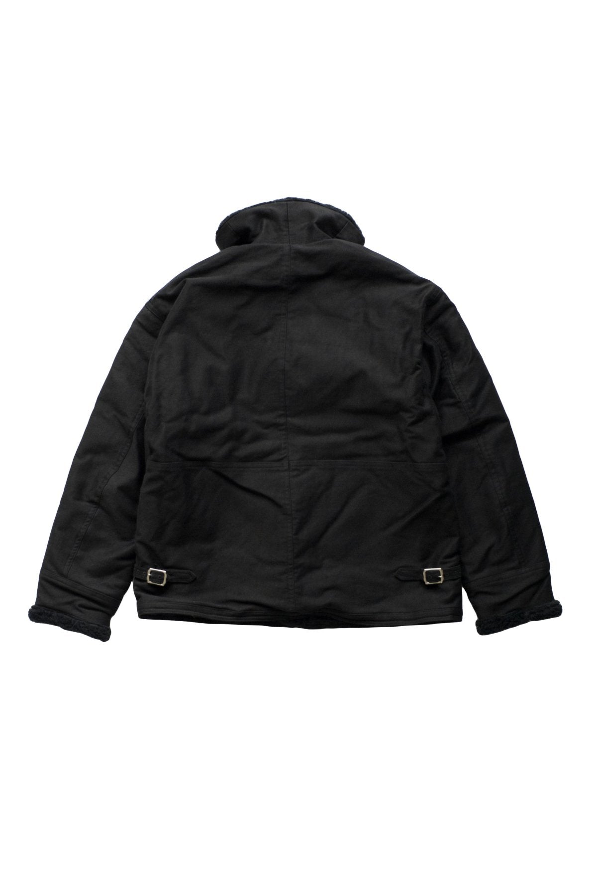 OLD JOE - ALPACA SHEARING AVIATOR JACKET - GRAPHITE – PHAETON