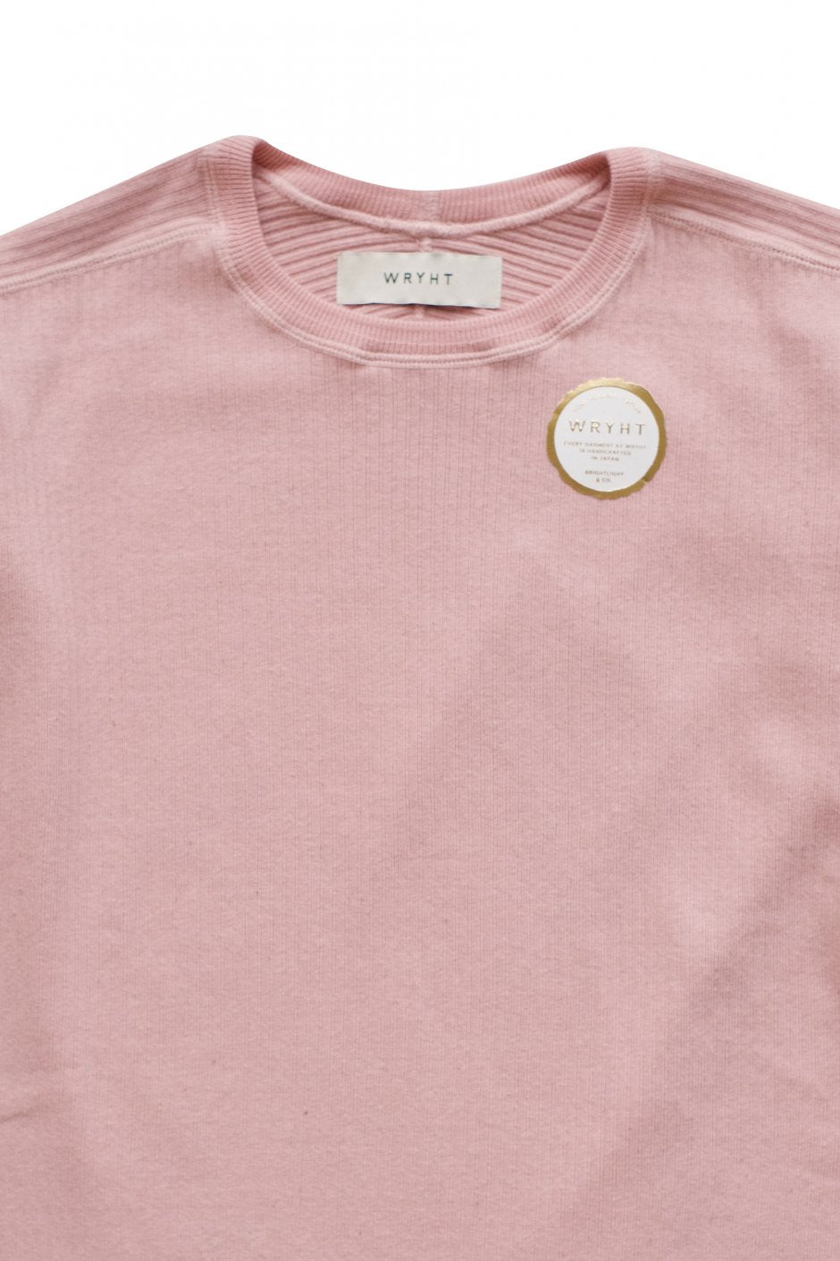 WRYHT- CREW-NECK RIBBED DRESS - CORAL