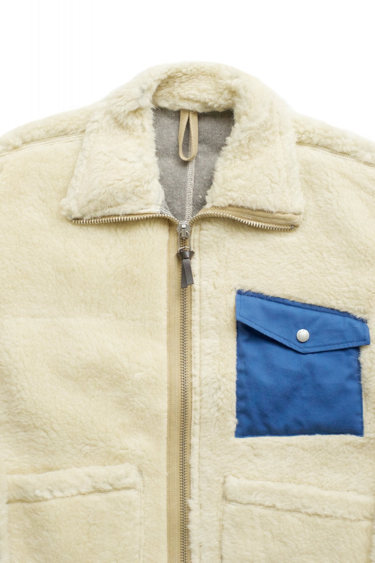 NIGEL CABOURN - SUB PILE JACKET - IVORY