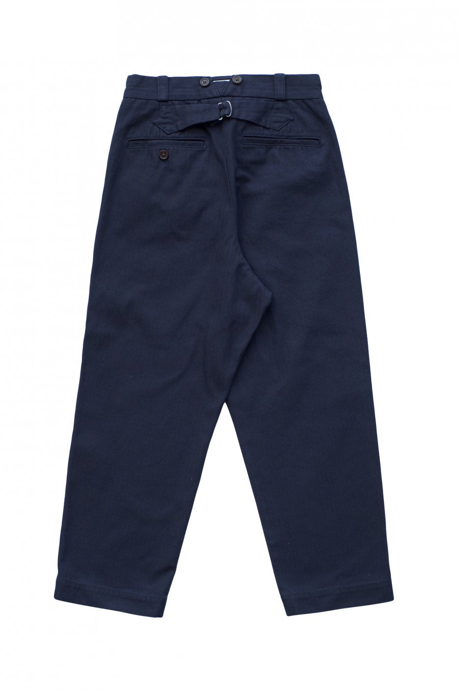 Nigel Cabourn WOMEN'S - CROPPED PANT HERRINGBONE - DARK NAVY