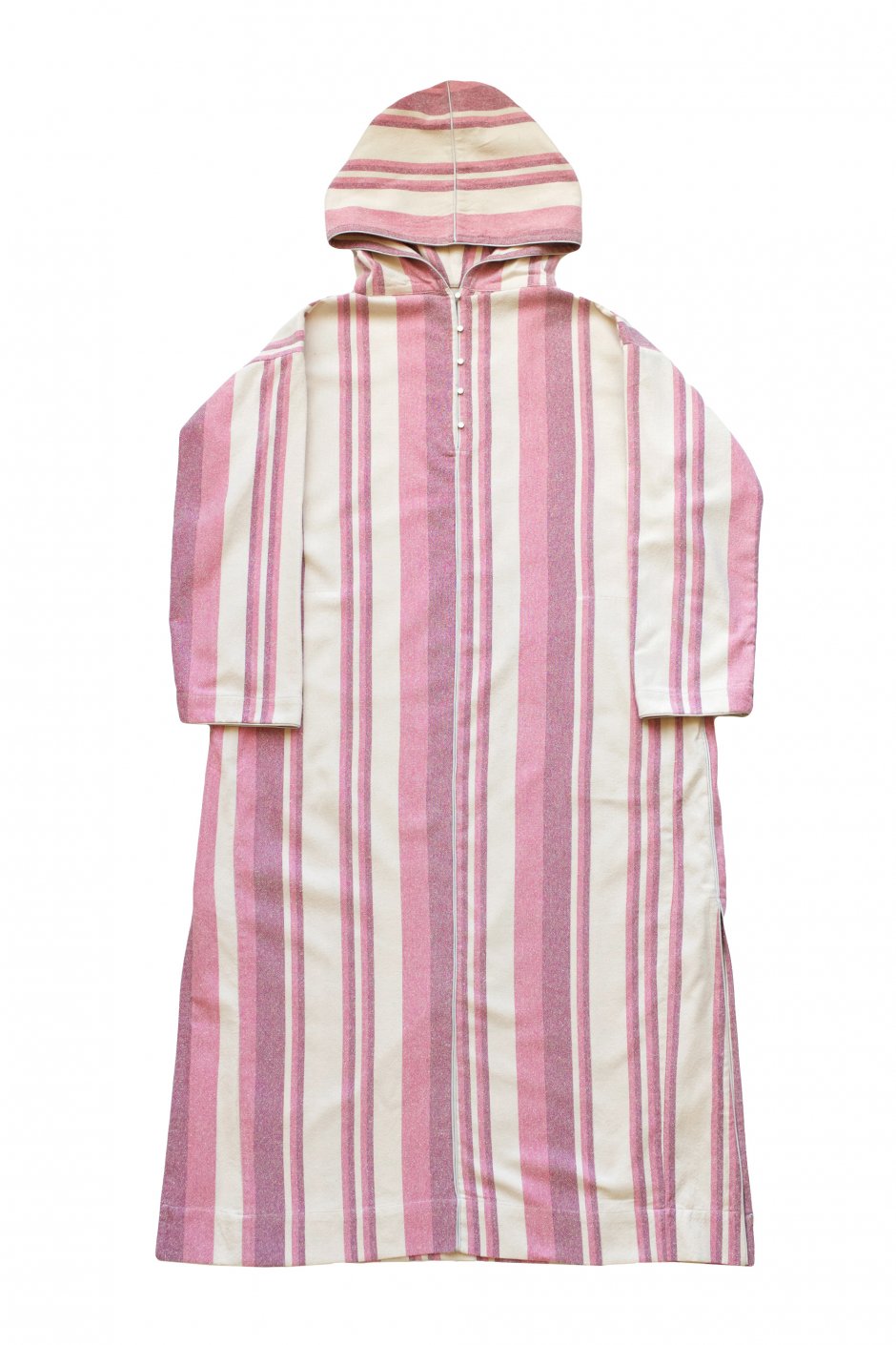 WRYHT - CONE HOODED MAXI TUNIC - ROSE STRIPE
