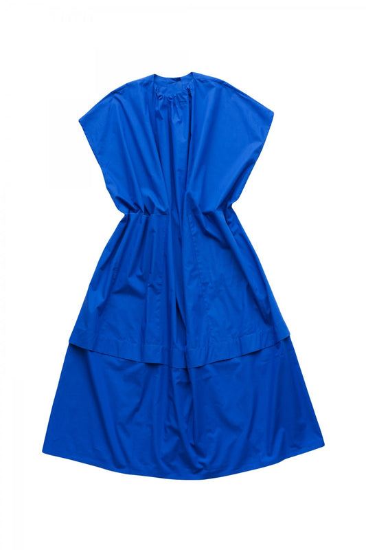 toogood for woman - THE POET DRESS - FINE COTTON - COBALT