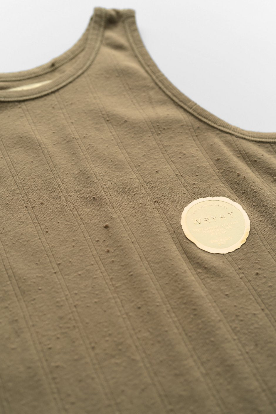 WRYHT - ROUND-NECK RIBBED TANK - DUNE