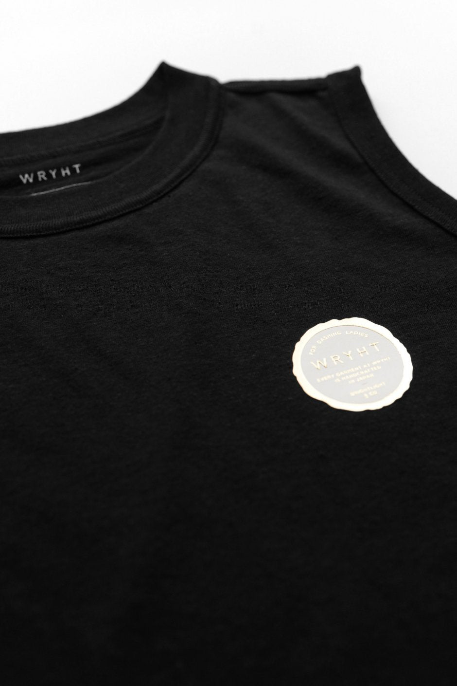 WRYHT - SLEEVELESS TEE - BLACK