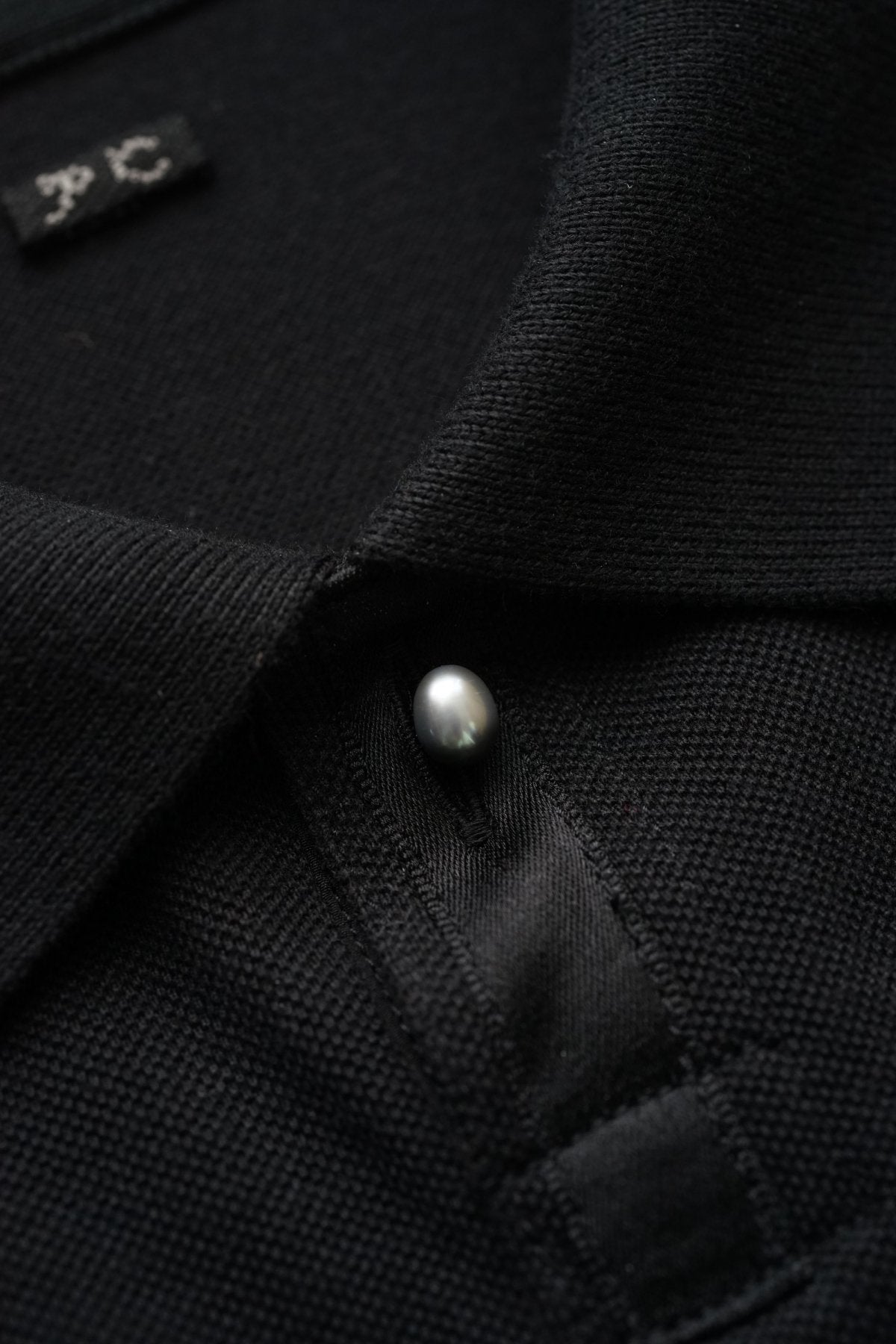 Porter Classic  - SUVIN GOLD BLACK PEARL POLO SHIRT for PC LADIES - BLACK