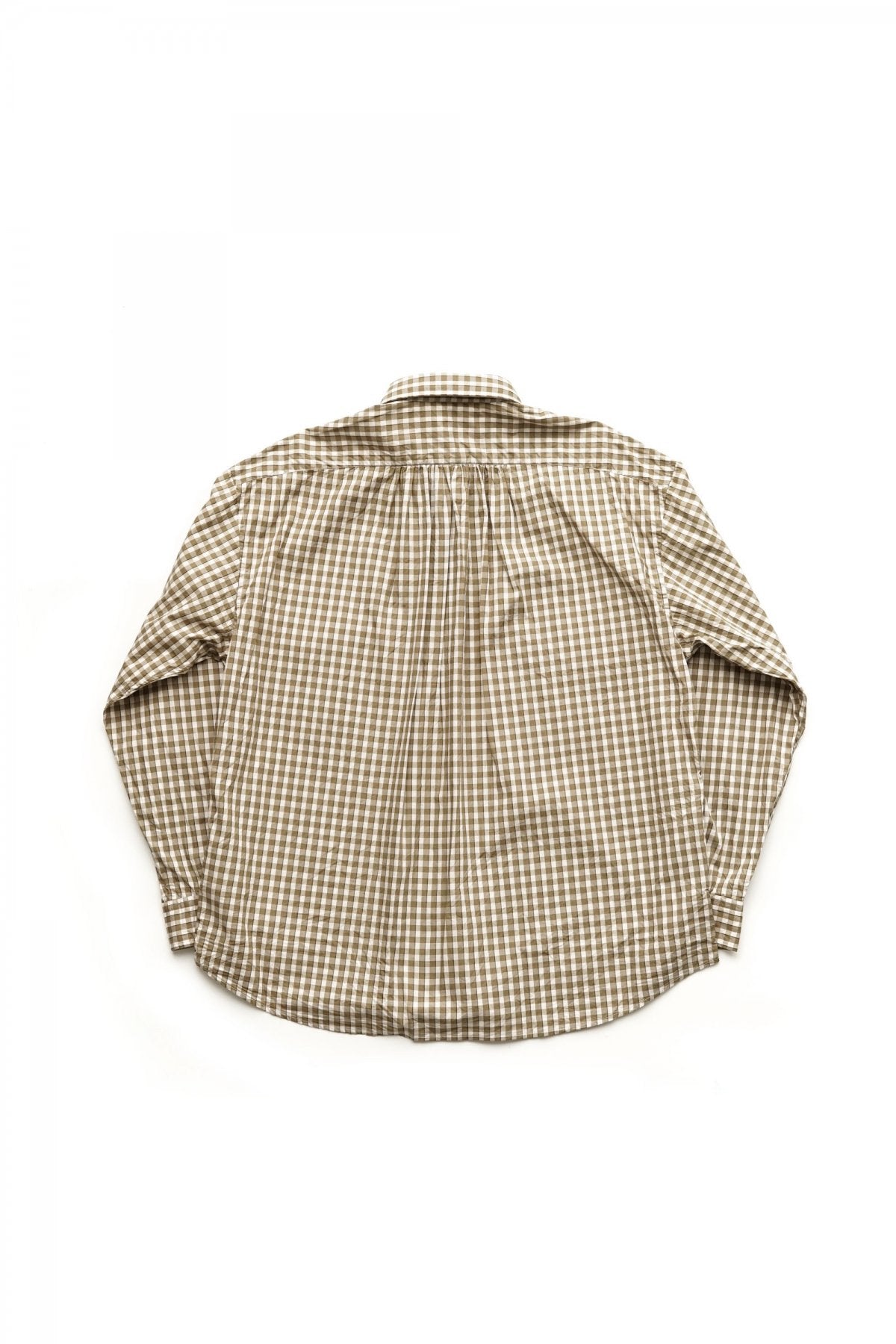Porter Classic - ROLL UP TRICOLOR GINGHAM CHECK SHIRT - GOLD