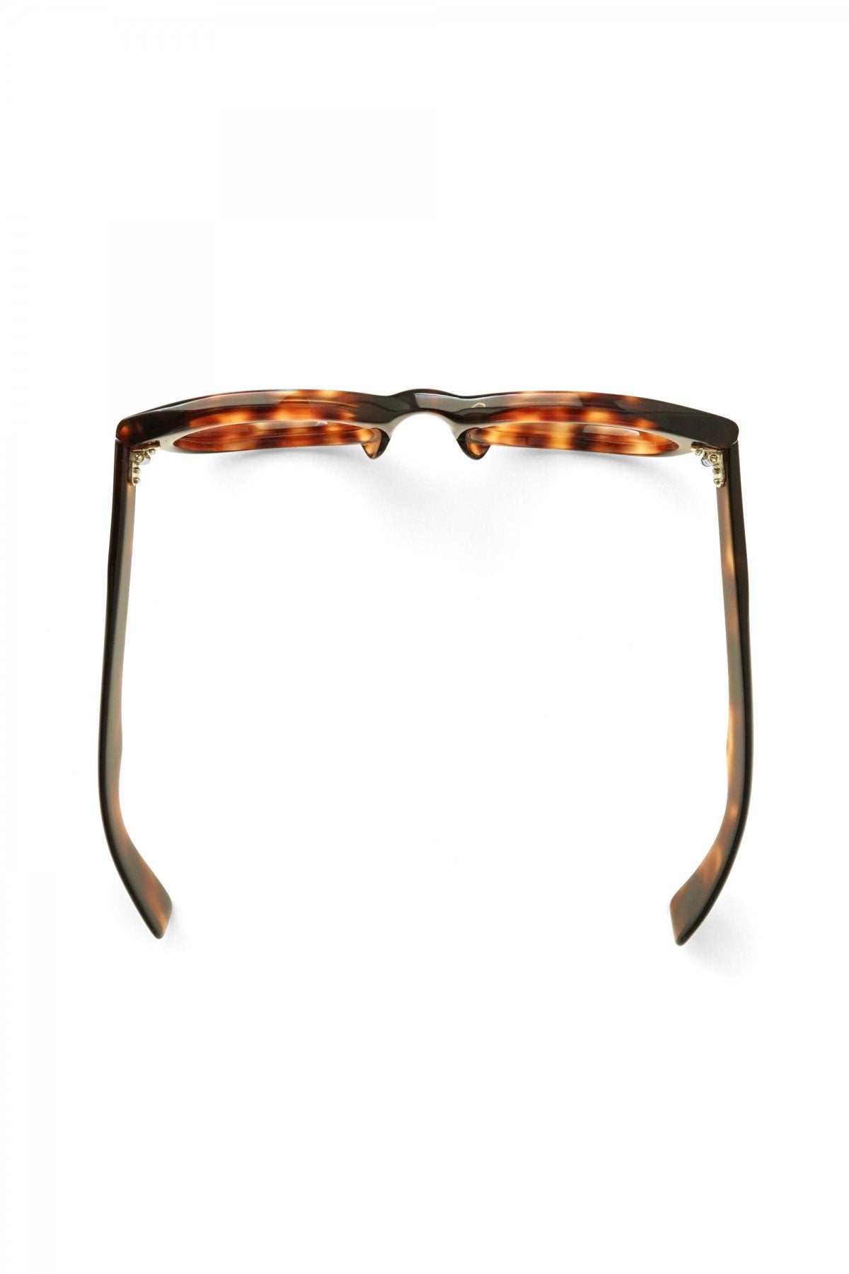 1950s FRANCE VINTAGE EYEGLASS AMBER WITH FAT TEMPLE - OPT-532