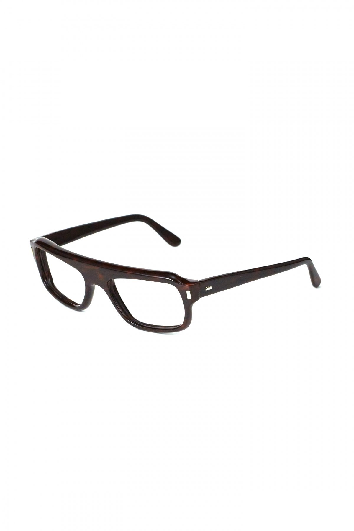 1960s BRITISH VINTAGE EYEWEAR BROWN MARBLE- OPT-612