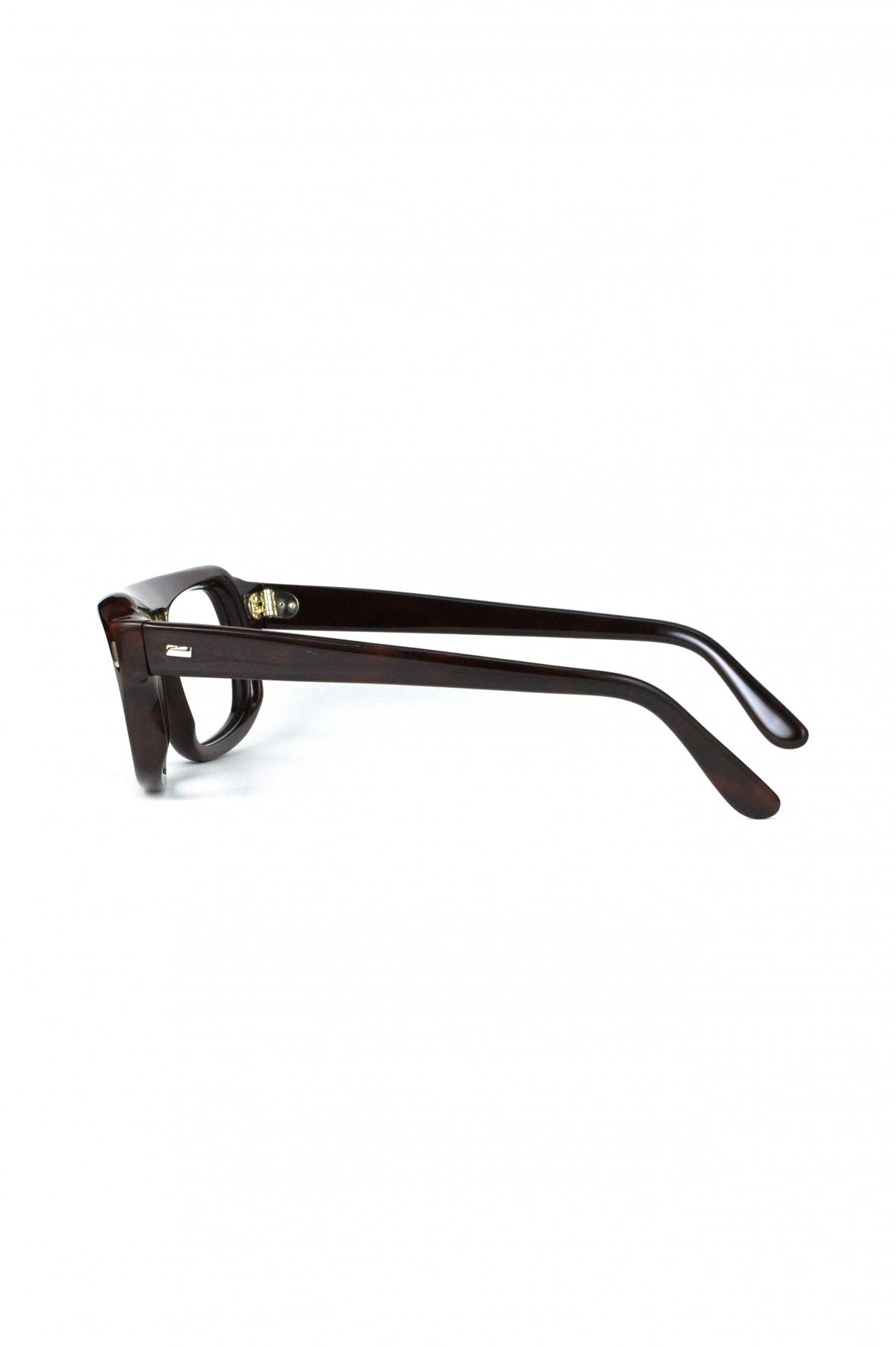 1960s BRITISH VINTAGE EYEWEAR BROWN MARBLE- OPT-612