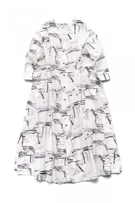 toogood for woman - THE ASTROLOGER DRESS - PLOUGHED FIELDS