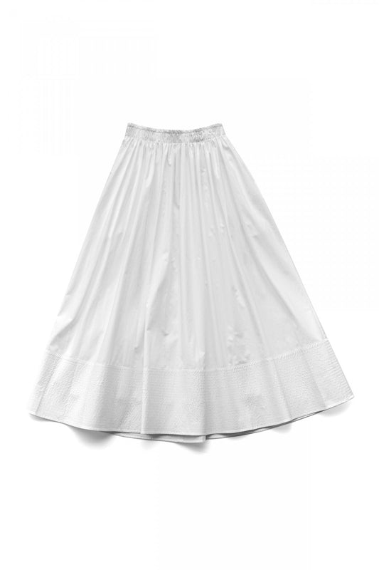toogood for woman - THE BELLRINGER SKIRT - CRISP COTTON - CHALK