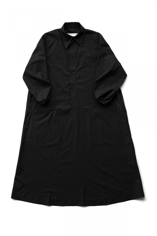 toogood for woman - THE HOUSEKEEPER DRESS SHORT SLEEVE -FINE COTTON - FLINT