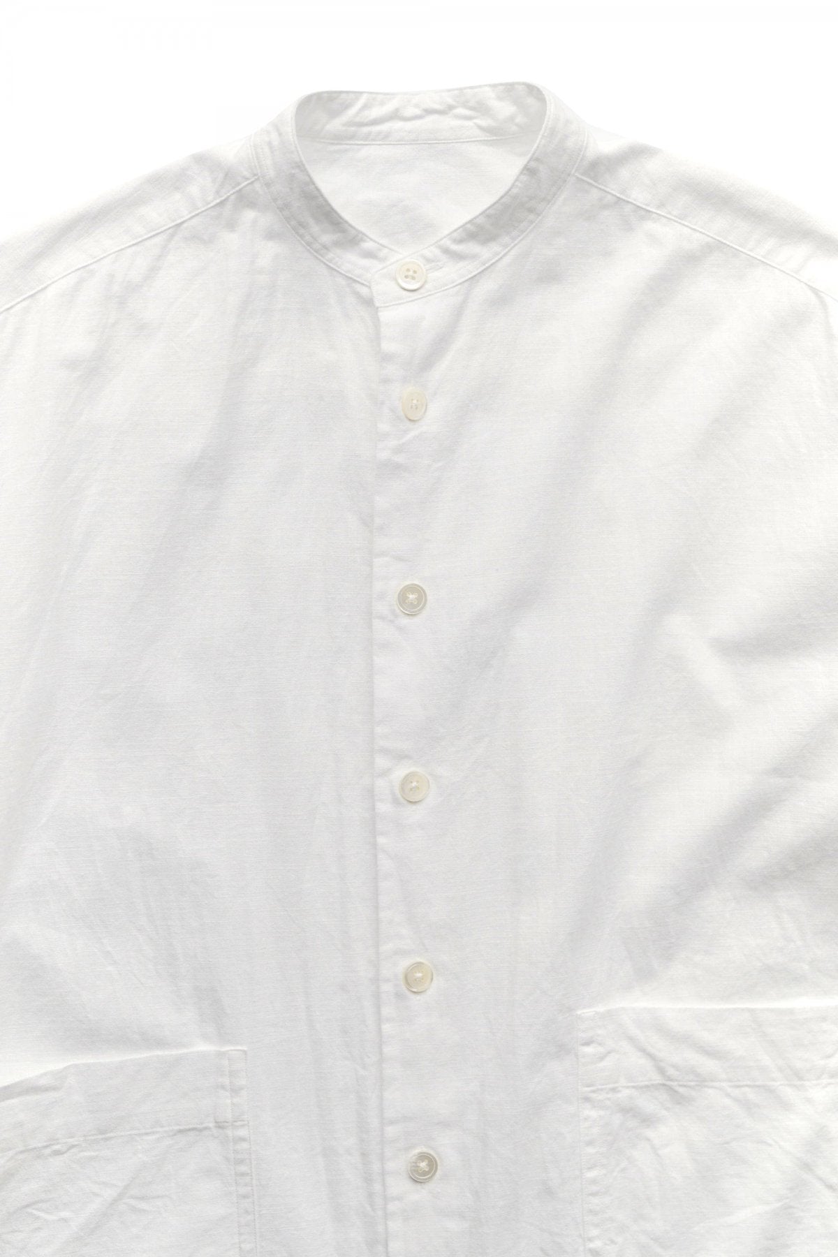 Porter Classic - VINTAGE COTTON SHIRT DRESS - WHITE