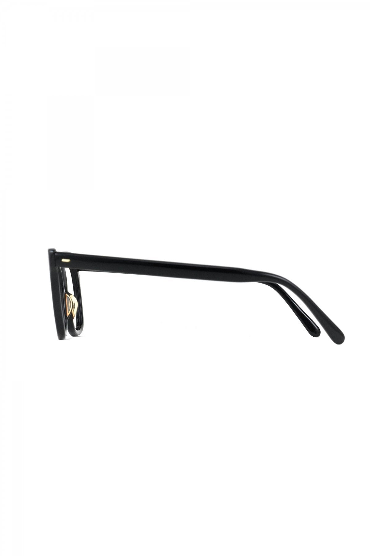 1960s FRANCE VINTAGE EYEGLASS  BLACK - OPT-640