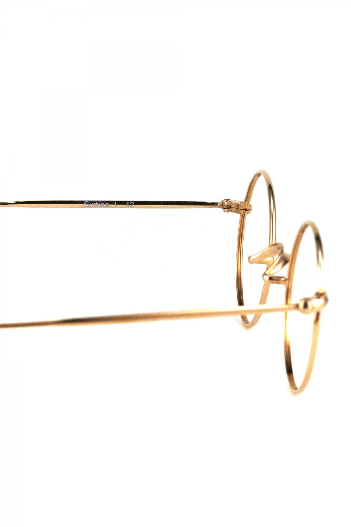 1960s BRITISH VINTAGE EYEWEAR METAL ROUND - OPT-658