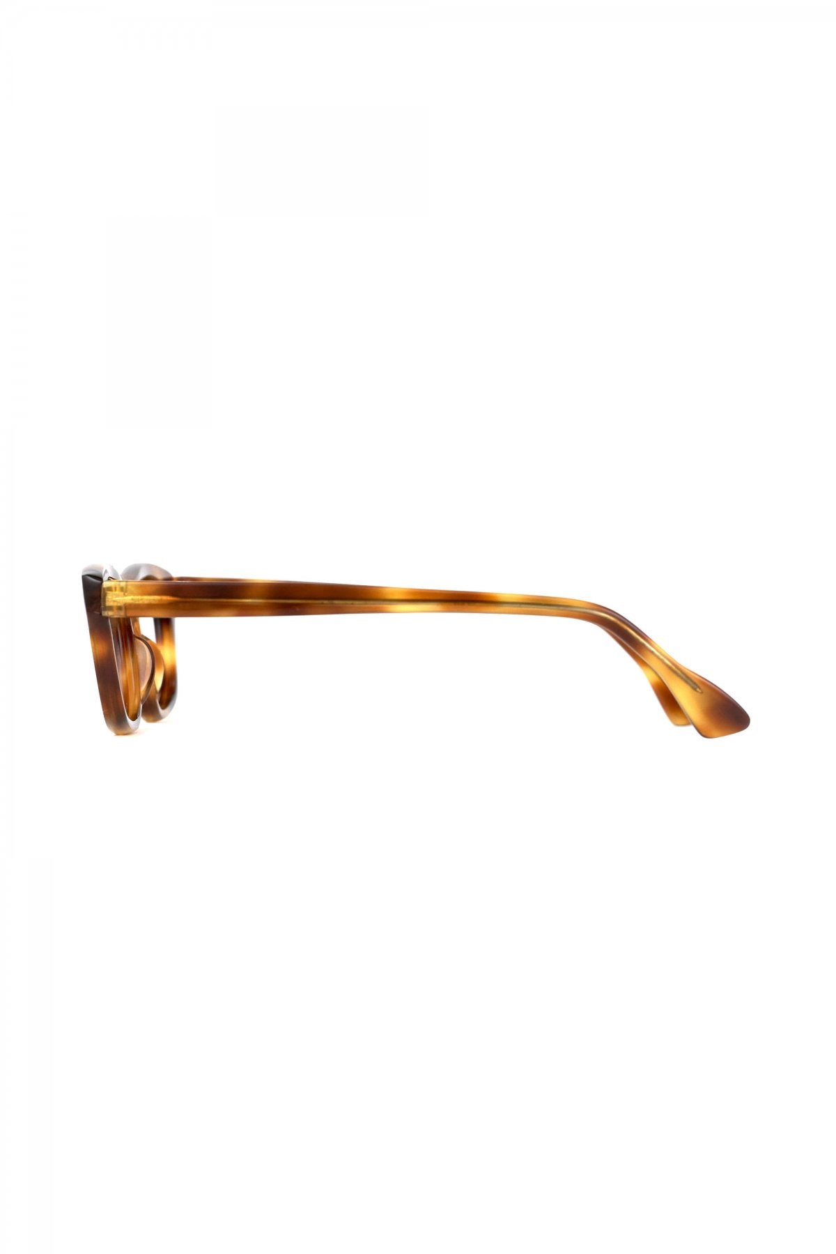 1960s BRITISH VINTAGE EYEGLASS AMBER - OPT-710