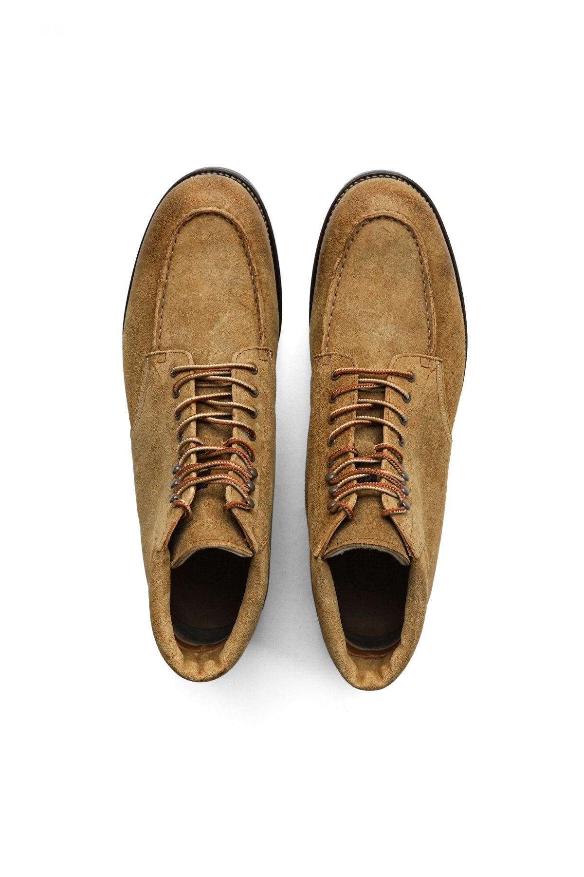 OLD JOE - "The Outlander" VACHETTA LEATHER MOC TOE BOOTS - CHESTNUT