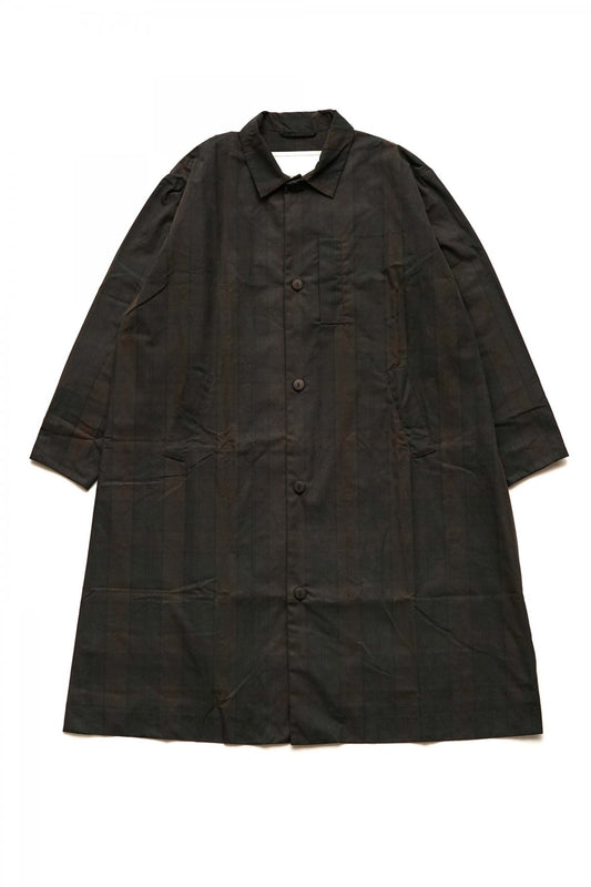 toogood - THE MESSENGER COAT - WAX COTTON - CHECK