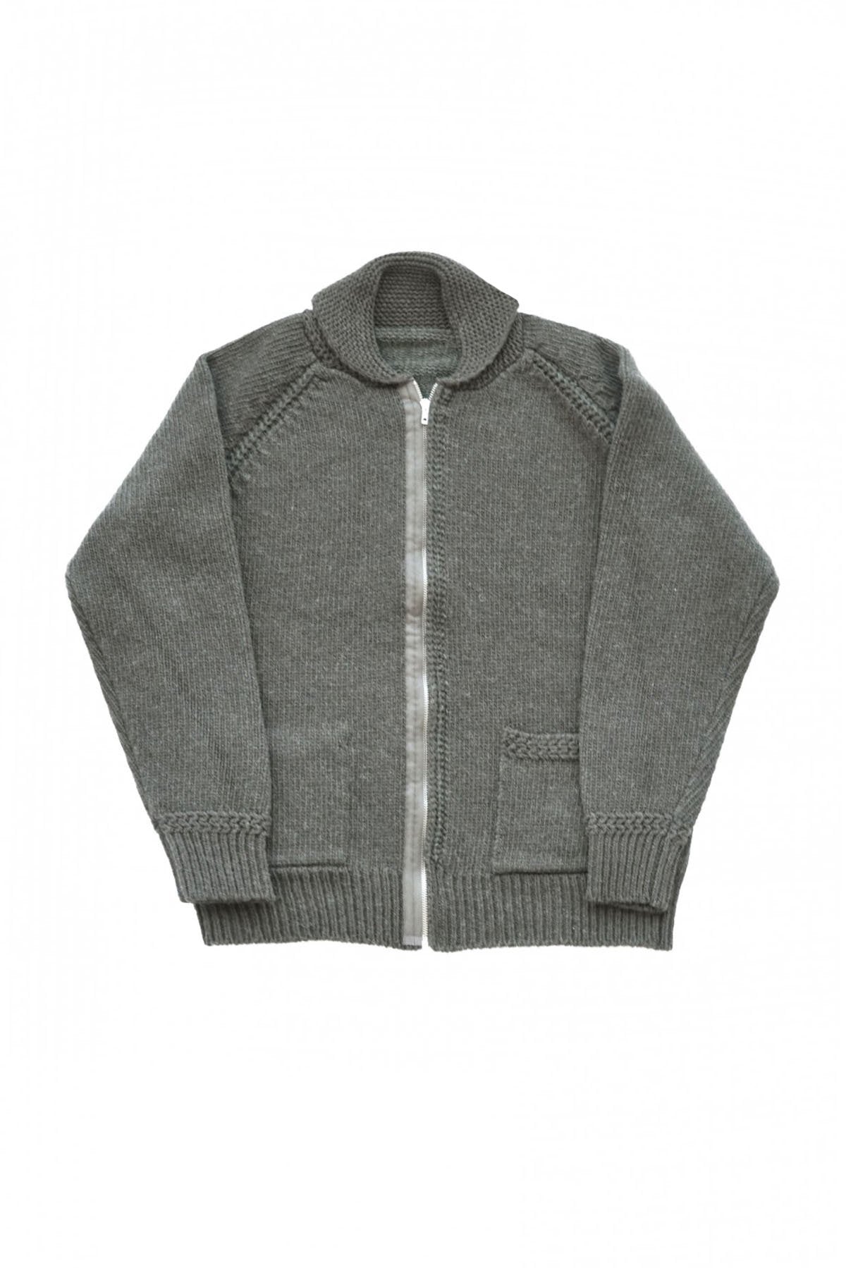Nigel Cabourn - 40s USAF ZIP CARDIGAN C2 TYPE - OLIVE – PHAETON
