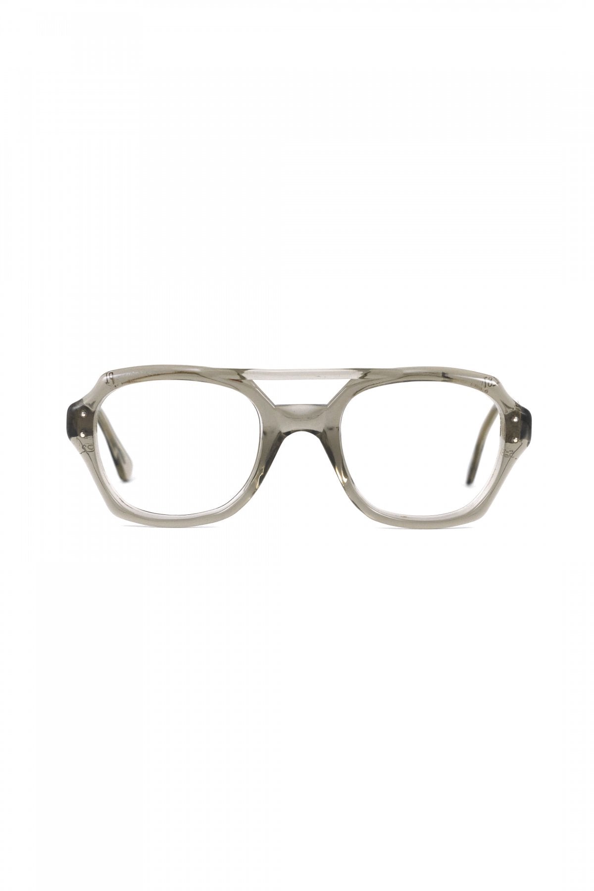 1960s USA VINTAGE EYEWEAR - W-BRIDGE GRAY SMOKE - OPT-785