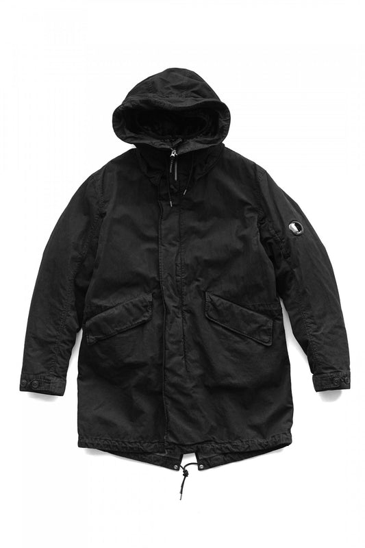 C.P. COMPANY - 50 FILI PLATED PARKA - BLACK